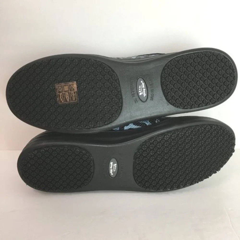 Spring Step Professional Size 9 Ispie Winwood Black Blue‎ Snake Print Shoes